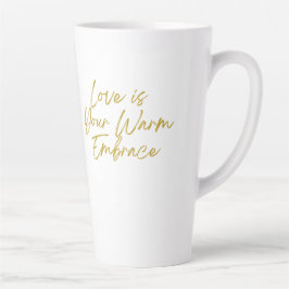 Liebe ist Ihre warme Embrace große Latte-Tasse Milchtasse