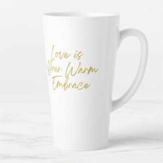 Liebe ist Ihre warme Embrace große Latte-Tasse Milchtasse