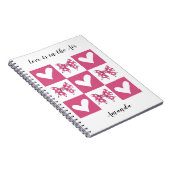 Liebe ist im "Air Block Bow Heart Style" Notizblock (Rechte Seite)