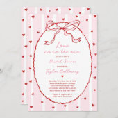 Liebe ist im Air Bow Brautparty Valentine Einladung (Vorne/Hinten)