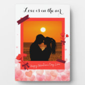 Liebe ist im Air Custom Foto Couple & Text Fotoplatte (Vorderseite)