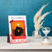 Liebe ist im Air Custom Foto Couple & Text Fotoplatte (Seite)