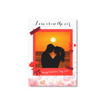 Liebe ist im Air Custom Foto Couple & Text