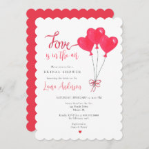 Liebe ist im Air Heart Balloons Brautparty