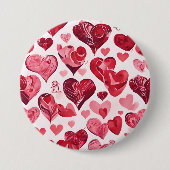 Liebe ist im Air-heart-Design Button (Vorderseite)