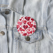 Liebe ist im Air-heart-Design Button (Beispiel)