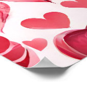 Liebe ist im Air-heart-Design Poster (Ecke)