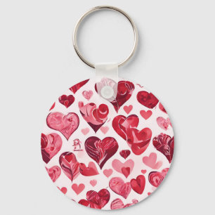 Liebe ist im Air-heart-Design Schlüsselanhänger