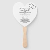 Liebe ist im Air Silver Heart Program Fan Fächer (Rückseite)