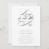 Liebe ist im Air Simple Budget Brautparty Einladung (Vorderseite)