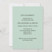 Liebe ist im Air Valentine's Day Party Einladung (Rückseite)