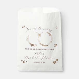 Liebe ist im Anflug, Kaffee, Flecken, Brautparty Geschenktütchen