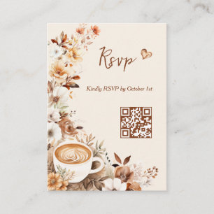 Liebe ist im Anmarsch Brautparty QR Code RSVP Begleitkarte