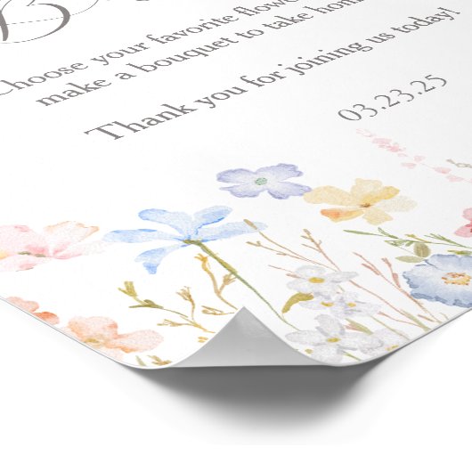 Liebe ist im Bar von Bloom Poster (Ecke)