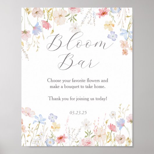 Liebe ist im Bar von Bloom Poster (Vorne)