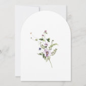 Liebe ist im blühenden Brautparty-Alter grünen Ars Einladung (Rückseite)