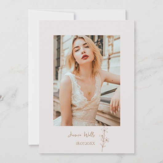 Liebe ist im blühenden Brautparty der modernen Wil Einladung (Rückseite)