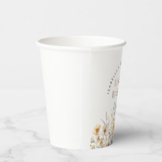 Liebe ist im blühenden Brautparty der modernen Wil Pappbecher (Rechts)