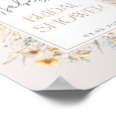 Liebe ist im blühenden Brautparty der modernen Wil Poster (Ecke)