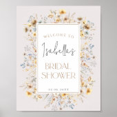 Liebe ist im blühenden Brautparty der modernen Wil Poster (Vorne)