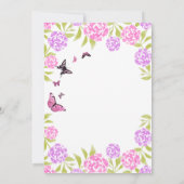 Liebe ist im blühenden Brautparty Einladung (Rückseite)