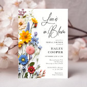 Liebe ist im blühenden Frühling Blumenkohl Brautpa Einladung