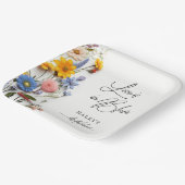 Liebe ist im blühenden Frühling Blumenkohl Brautpa Pappteller (Gewinkelt)