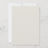 Liebe ist im Blumenzellengebirge Brautparty Einladung (Rückseite)