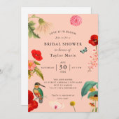 Liebe ist im Blut | Brautparty der FrühlingsWildbl Einladung (Vorne/Hinten)