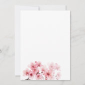 Liebe ist im Blut | Cherry Blossom Brautparty Einladung (Rückseite)