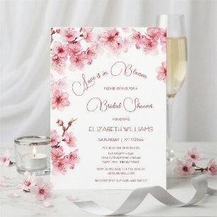 Liebe ist im Blut Cherry Blossom Brautparty Einladung