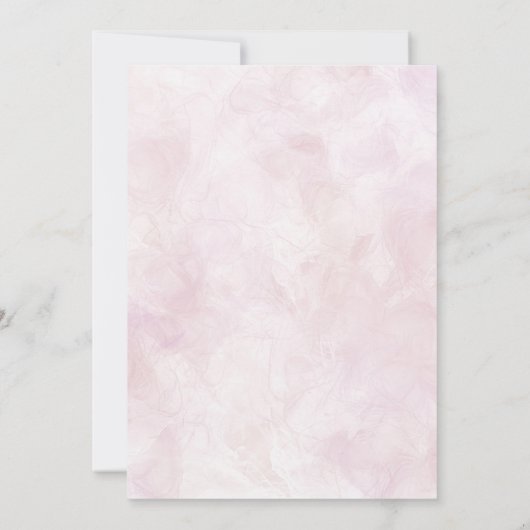 Liebe ist im Blut | Farbige Wildblume Frühjahr Einladung (Rückseite)