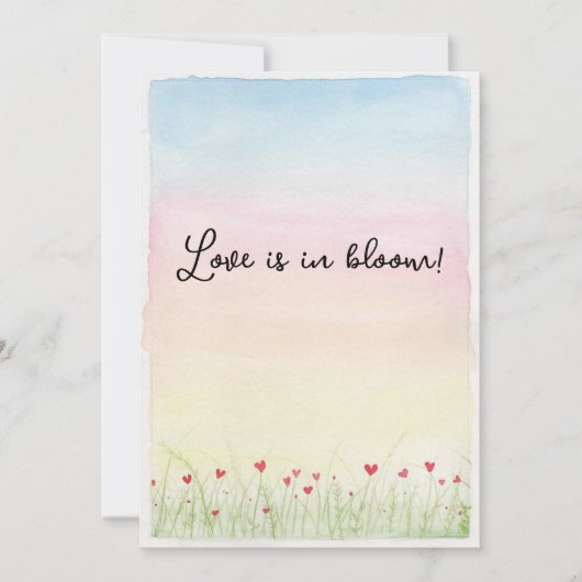 Liebe ist im Blut Feiertagskarte (Vorderseite)