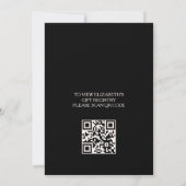 Liebe ist im Blut | QR Code Registry Brautparty Einladung (Rückseite)