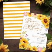 Liebe ist im Blut | Sonnenblumen Brautparty Einladung