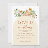 Liebe ist im blutblühenden Brautparty Einladung (Vorderseite)