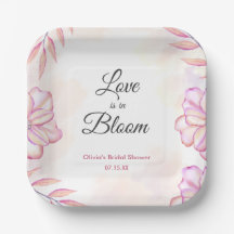 Liebe ist im Blütenfarbenfloralen Brautparty