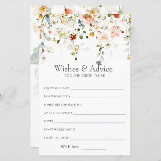 Liebe ist im Blütenwunsch & Advice Duschspiel (Vorne/Hinten)