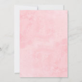 Liebe ist im blutgoldblütigen Brautparty Einladung (Rückseite)