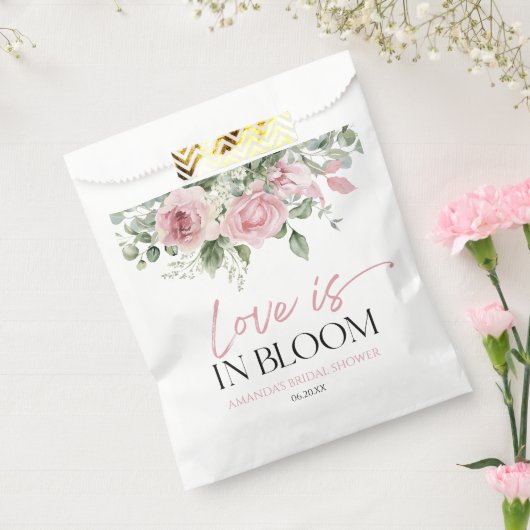 Liebe ist im blutrosa Rosenblütenblüten Brautparty Geschenktütchen (Versiegelt)