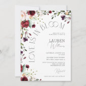 Liebe ist im botanischen Brautparty des Bloom Burg Einladung (Vorderseite)