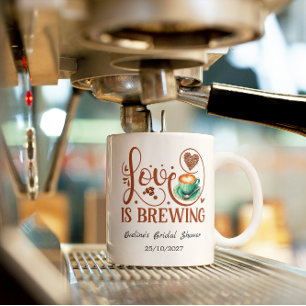 Liebe ist im Brautbad Romantisches Herz Tasse