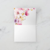 Liebe ist im Brautparty Bloom Dankeskarte (Innenseite)