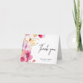 Liebe ist im Brautparty Bloom Dankeskarte (Vorderseite)