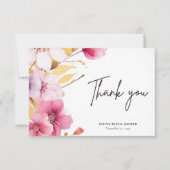 Liebe ist im Brautparty Bloom Dankeskarte (Vorderseite)