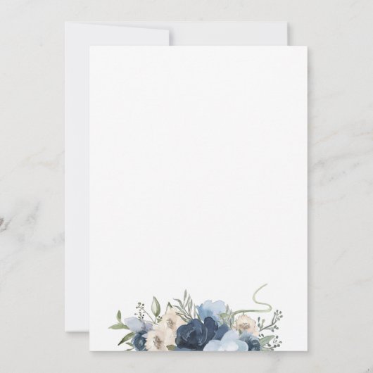 Liebe ist im Brautparty Bloom Einladung (Rückseite)