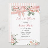 Liebe ist im Brautparty Bloom Einladung (Vorne/Hinten)