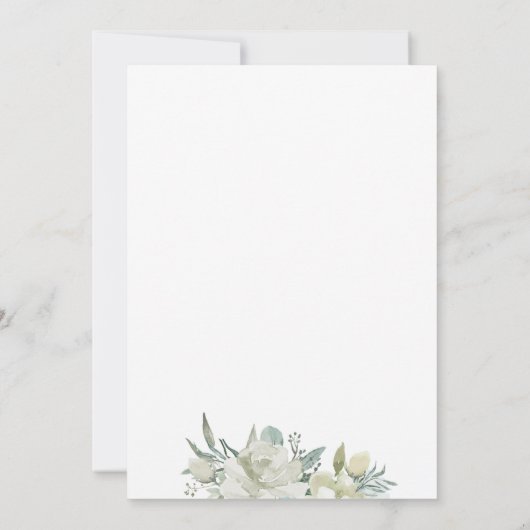 Liebe ist im Brautparty Bloom Einladung (Rückseite)