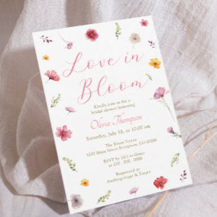 Liebe ist im Brautparty Bloom Einladung