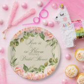 Liebe ist im Brautparty Bloom Garden Pappteller (Party)